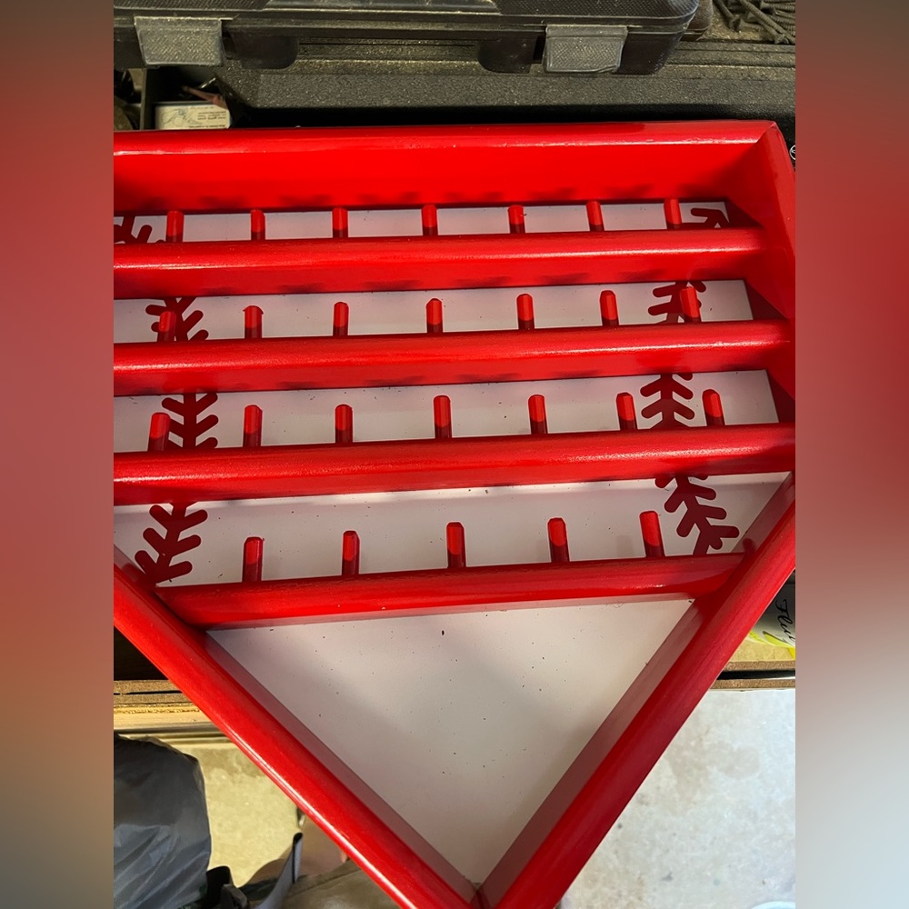 Baseball/ softball ring display. Official home plate size. Mountable